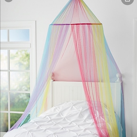 rainbow bed canopy